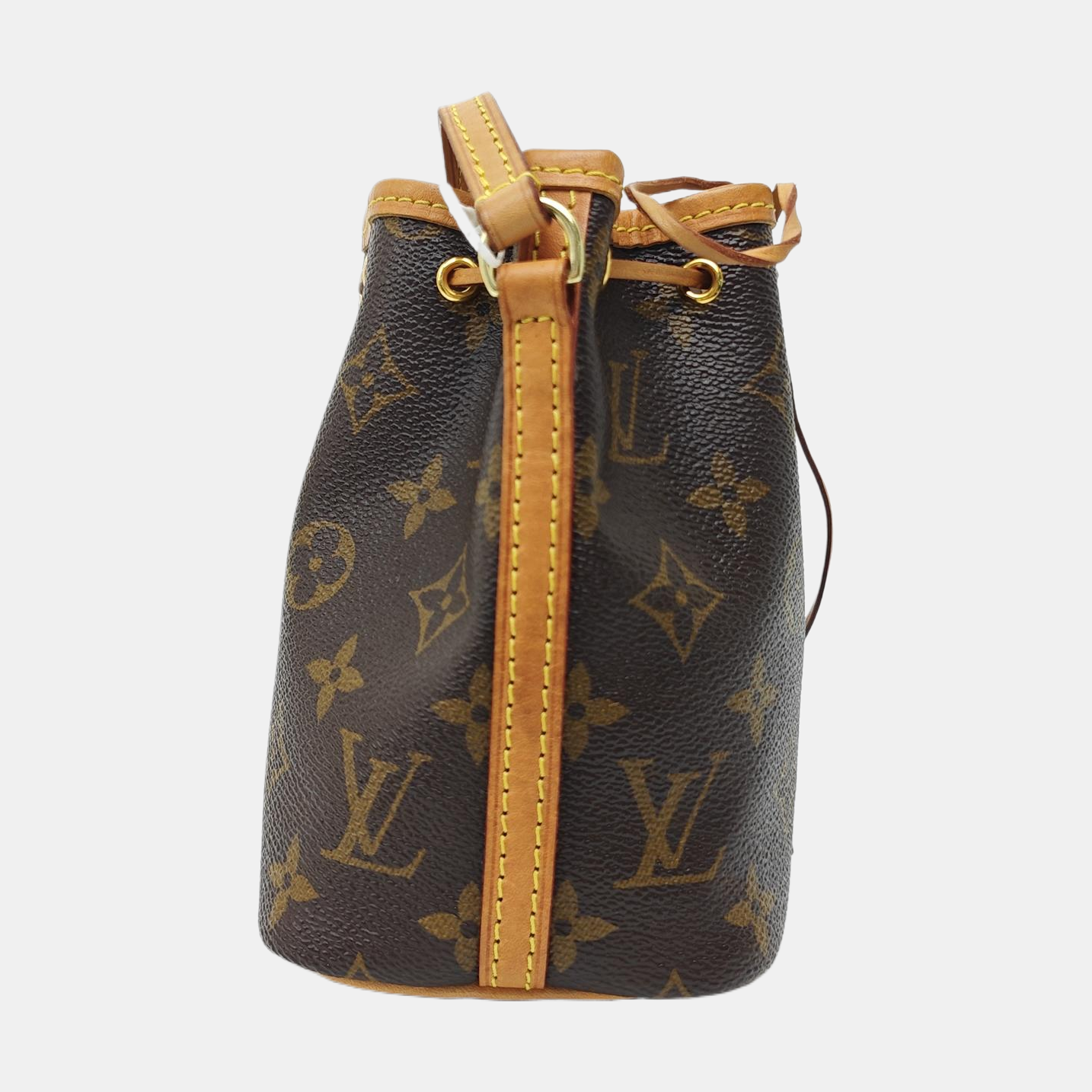 NÉONOÉ Nano Monogram Coated Canvas Brown