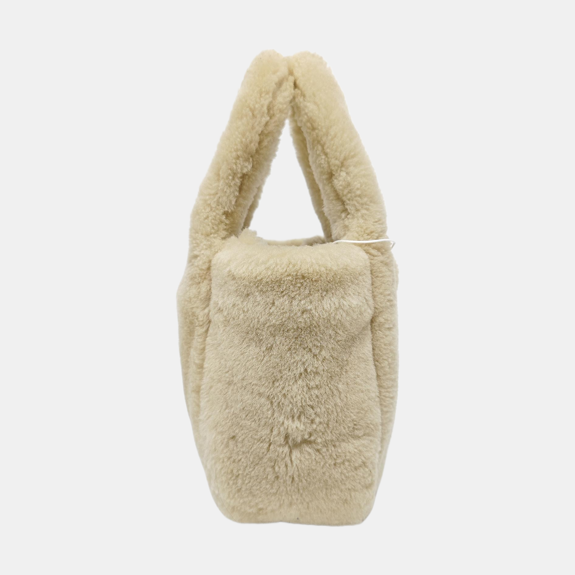 Sheepskin Tote Bag Mini Beige