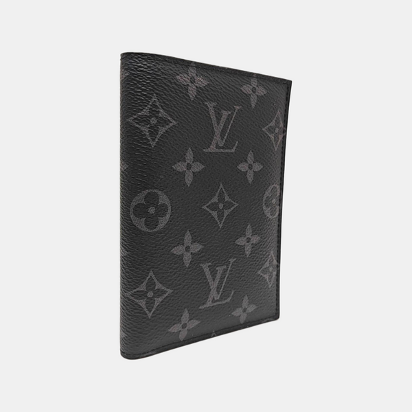 Monogram Coated Canvas Card Holder Gray