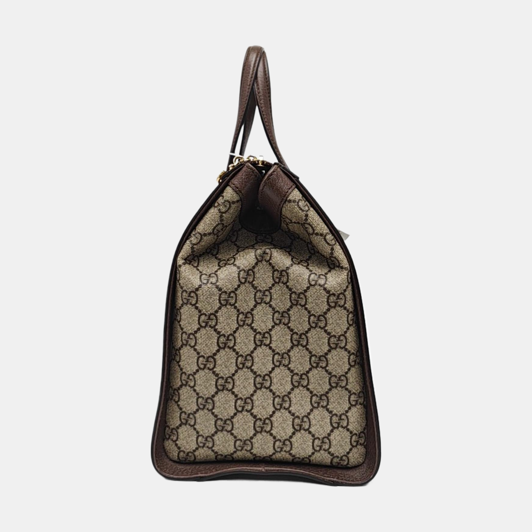 Ophidia Medium Monogram Coated Canvas Beige