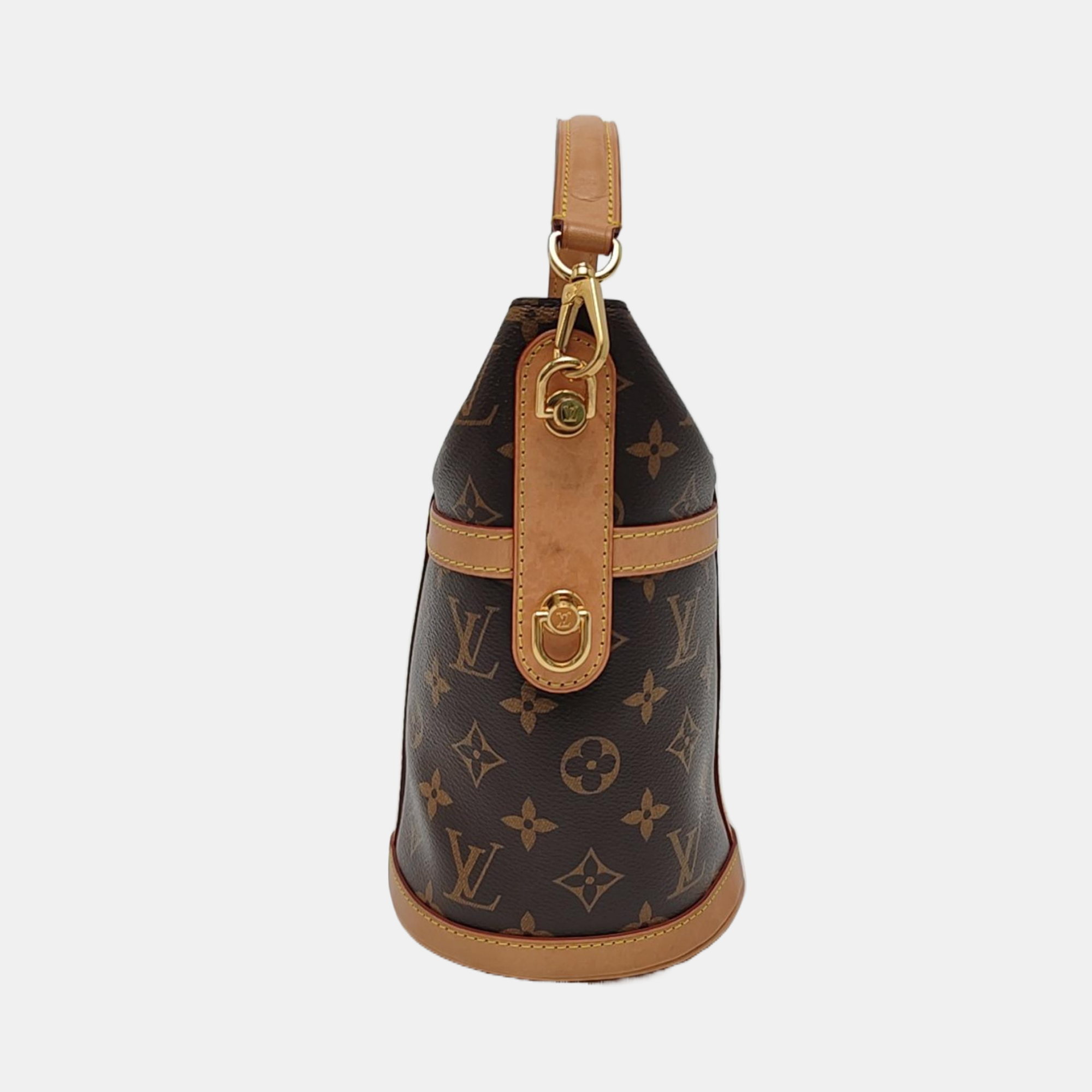 DUFFLE Monogram Coated Canvas Brown
