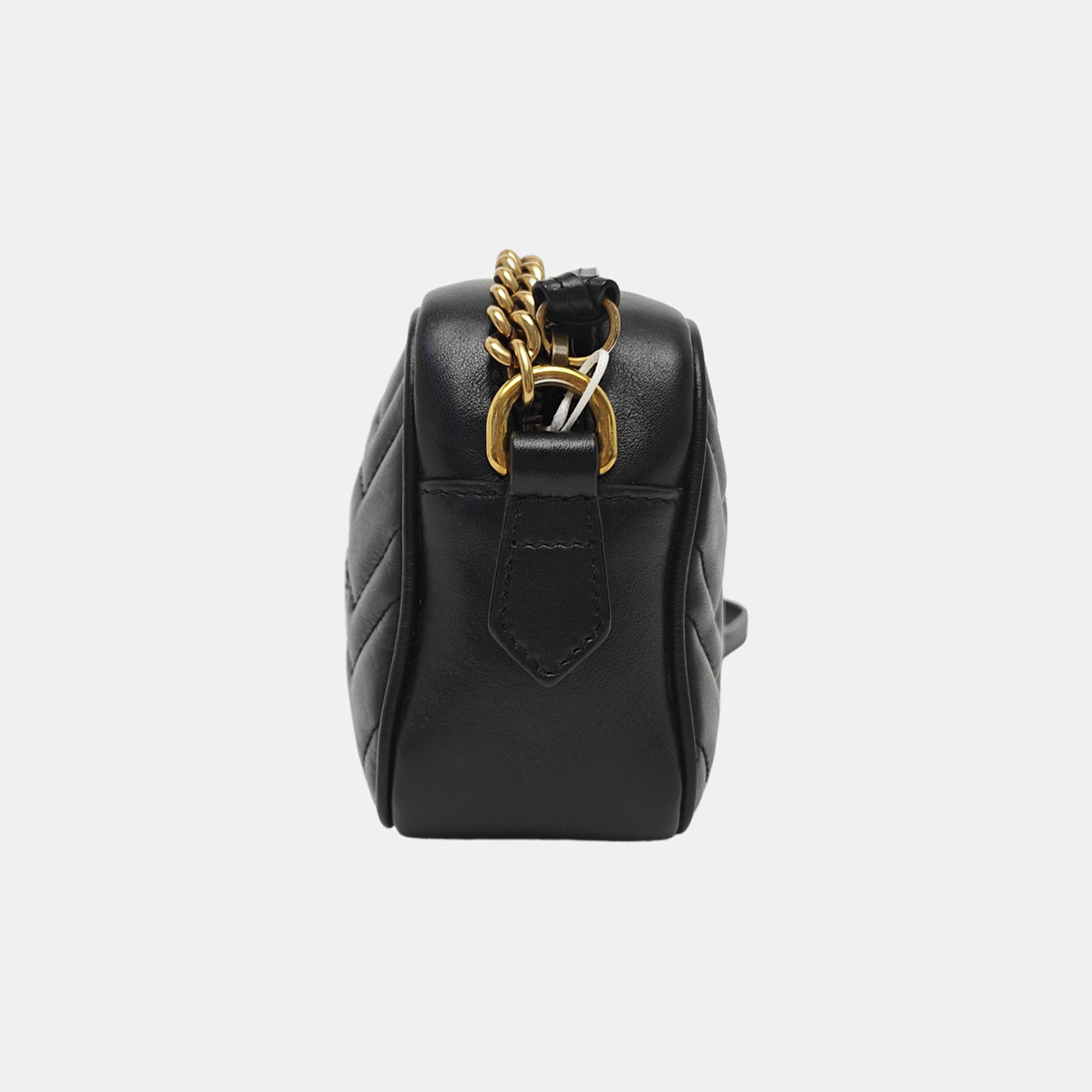 GG Marmont Mini Quilted Calfskin Black