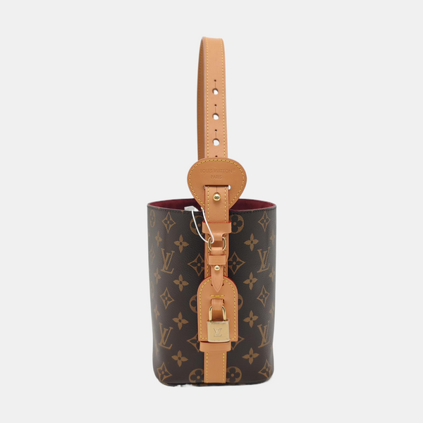 ALL IN BB Monogram Coated Canvas Brown