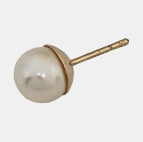 Dior Tribales Metal White Stud Earrings