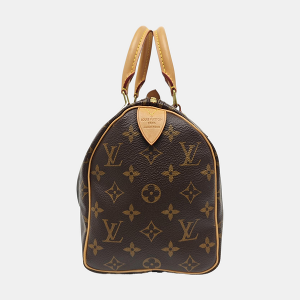 SPEEDY 25 Monogram Coated Canvas Brown
