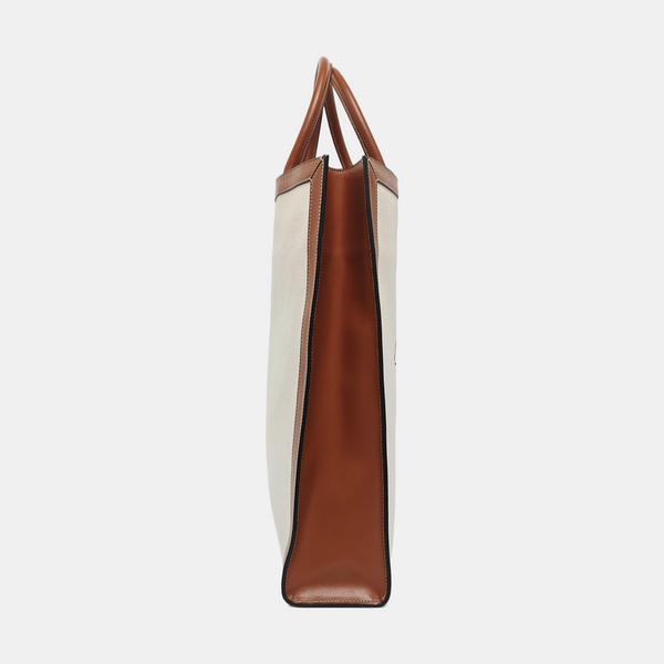 Authenticated pre-owned  CABAS CELINE Medium Canvas Beige - Top Handle Bag at Looply