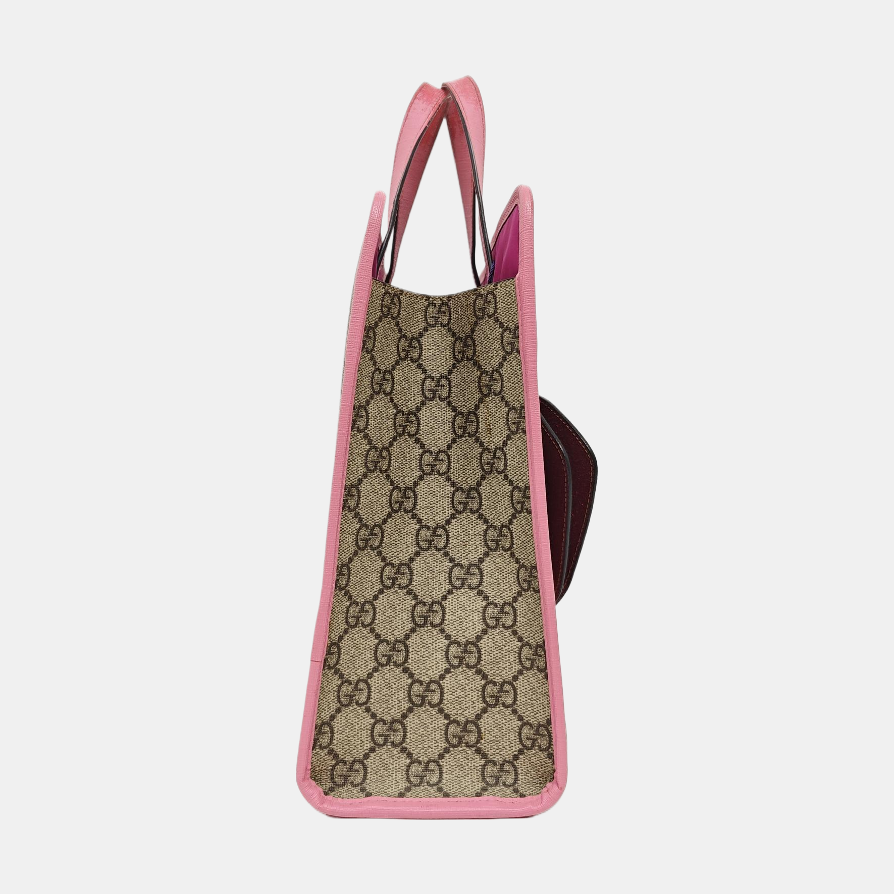 Children’s GG Bucket Monogram Coated Canvas Beige