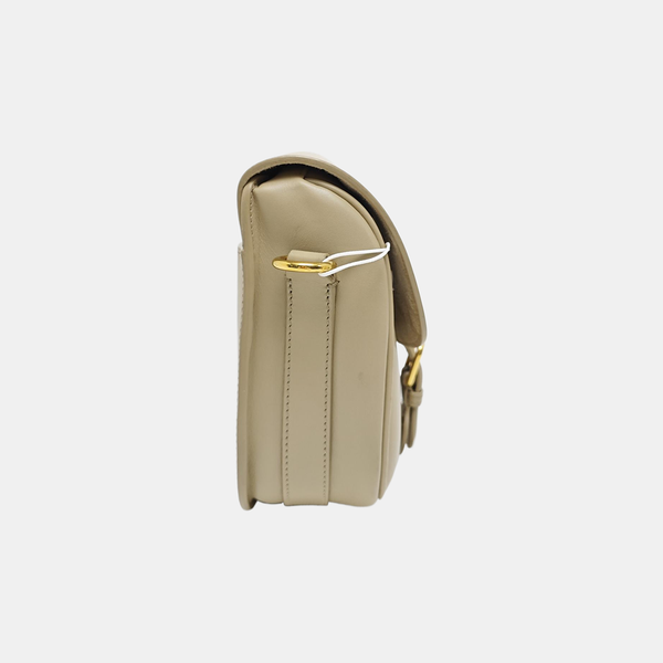 Authenticated pre-owned  Bobby Medium Calfskin Beige - Crossbody Bag at Looply