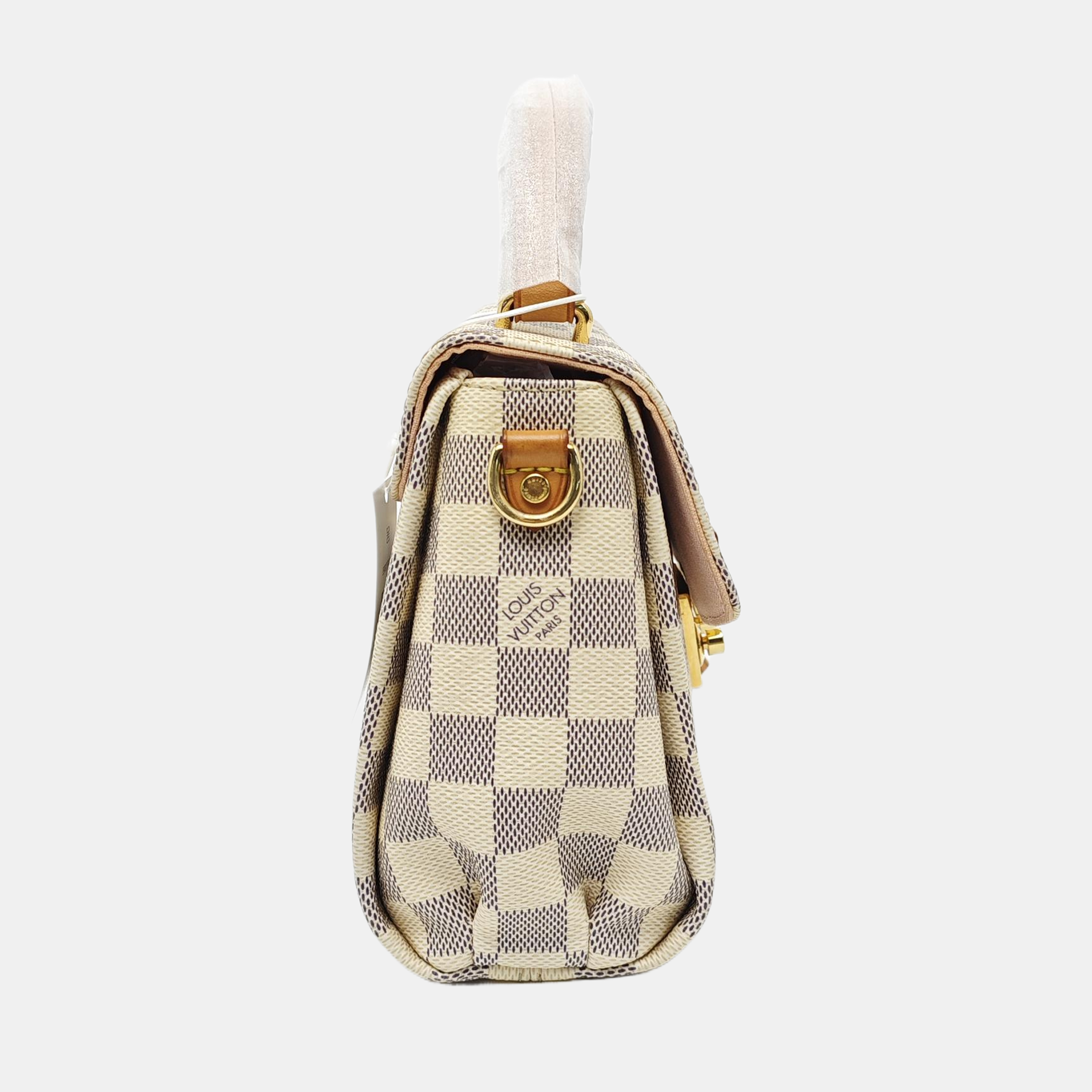 CROISETTE Damier Azur Coated Canvas White