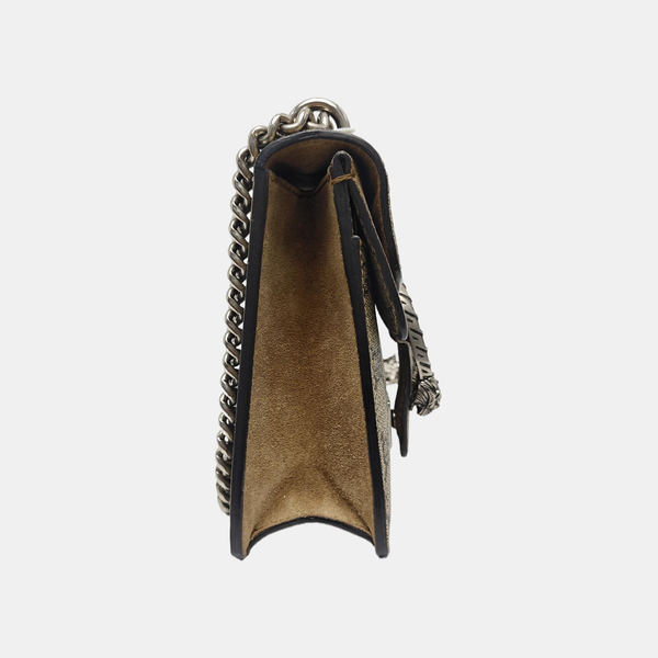 Dionysus Mini Monogram Coated Canvas Beige
