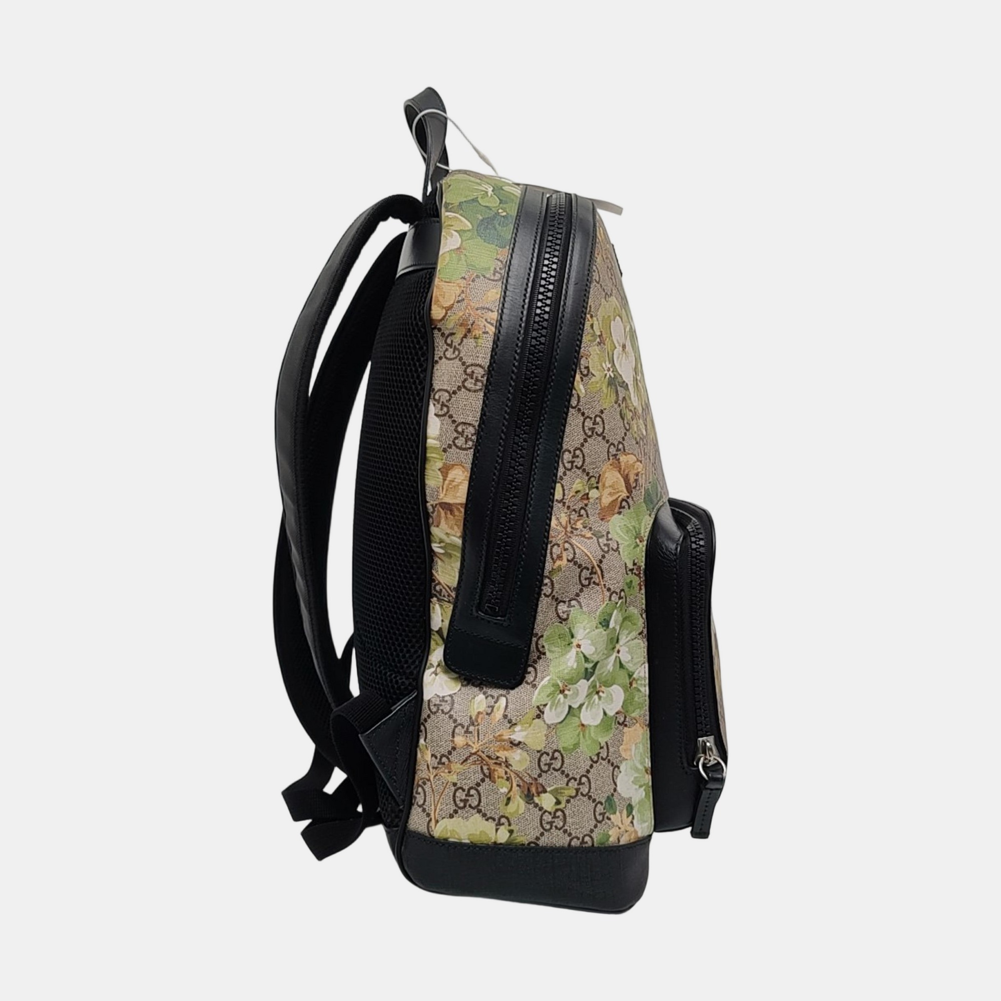 GG Blooms Monogram Coated Canvas Beige