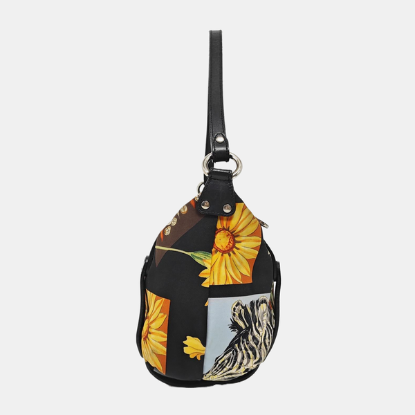 Calfskin Top Handle Bag Multicolor