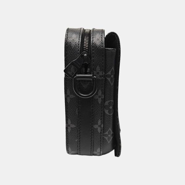 STEAMER Monogram Coated Canvas Black