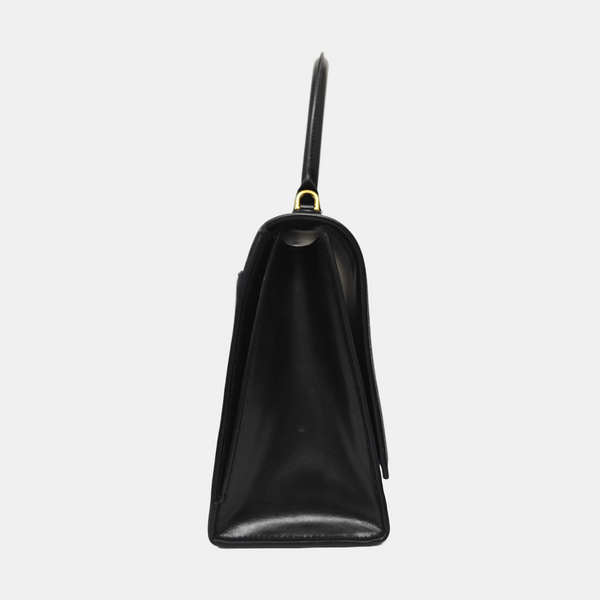 Hourglass Small Calfskin Black