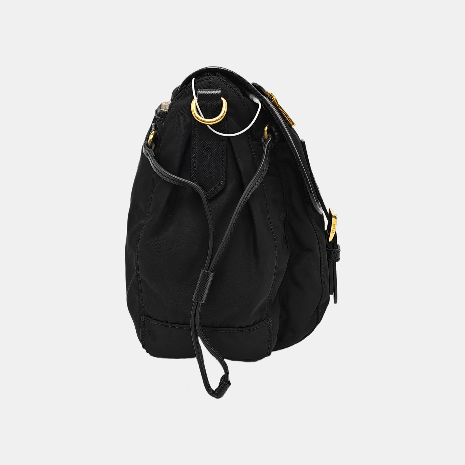 Nylon Shoulder Bag Black