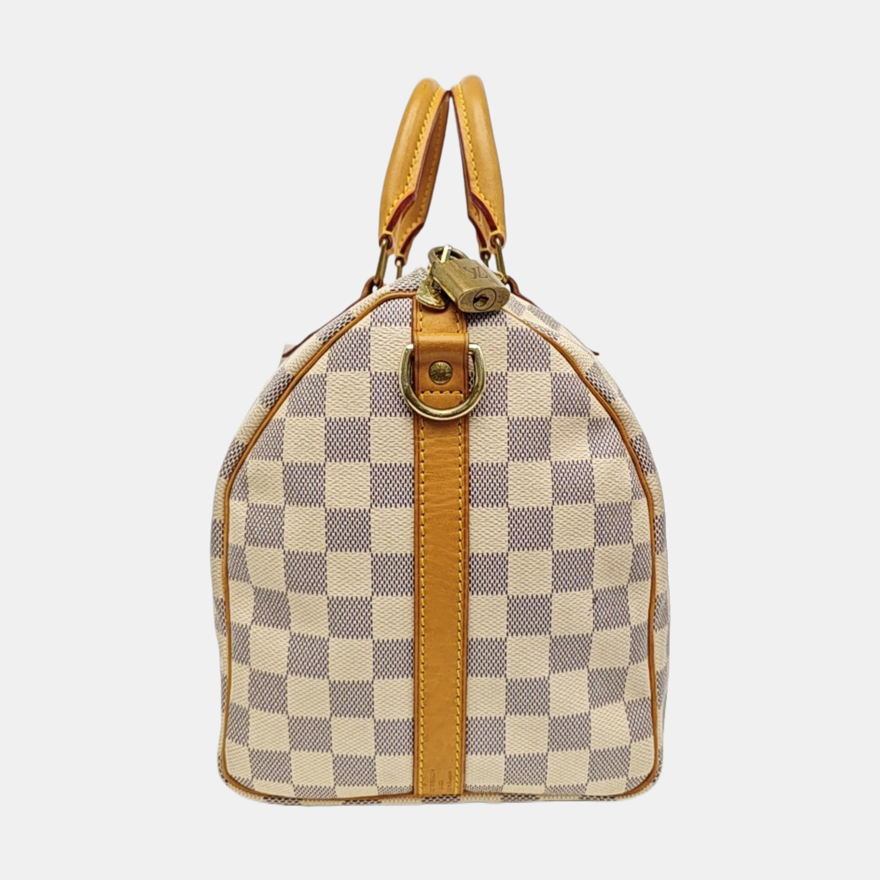 SPEEDY 30 Damier Azur Coated Canvas White