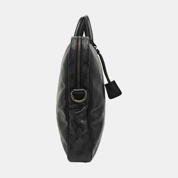 GG Imprime Monogram Coated Canvas Black