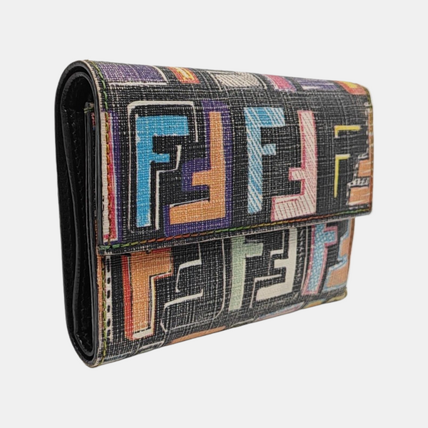 Monogram Coated Canvas Wallet Multicolor