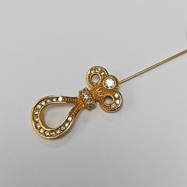 Metal Gold Brooch
