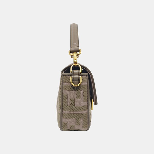 Authenticated pre-owned  Baguette Medium Fabric Brown - Shoulder Bag at Looply