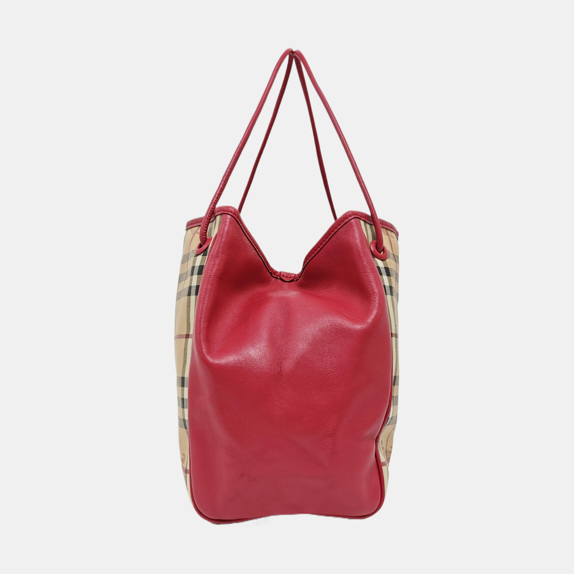 Coated Canvas Tote Bag Beige