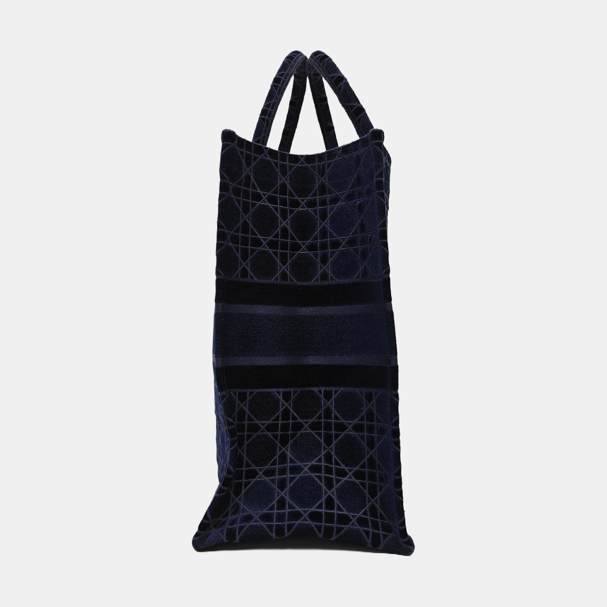 Book Tote Large Fabric Blue