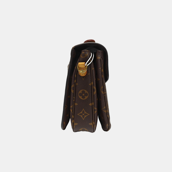 MÉTIS MM Monogram Coated Canvas Brown