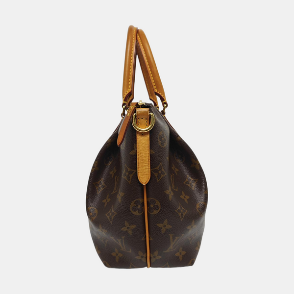 TURENNE Monogram Coated Canvas Brown