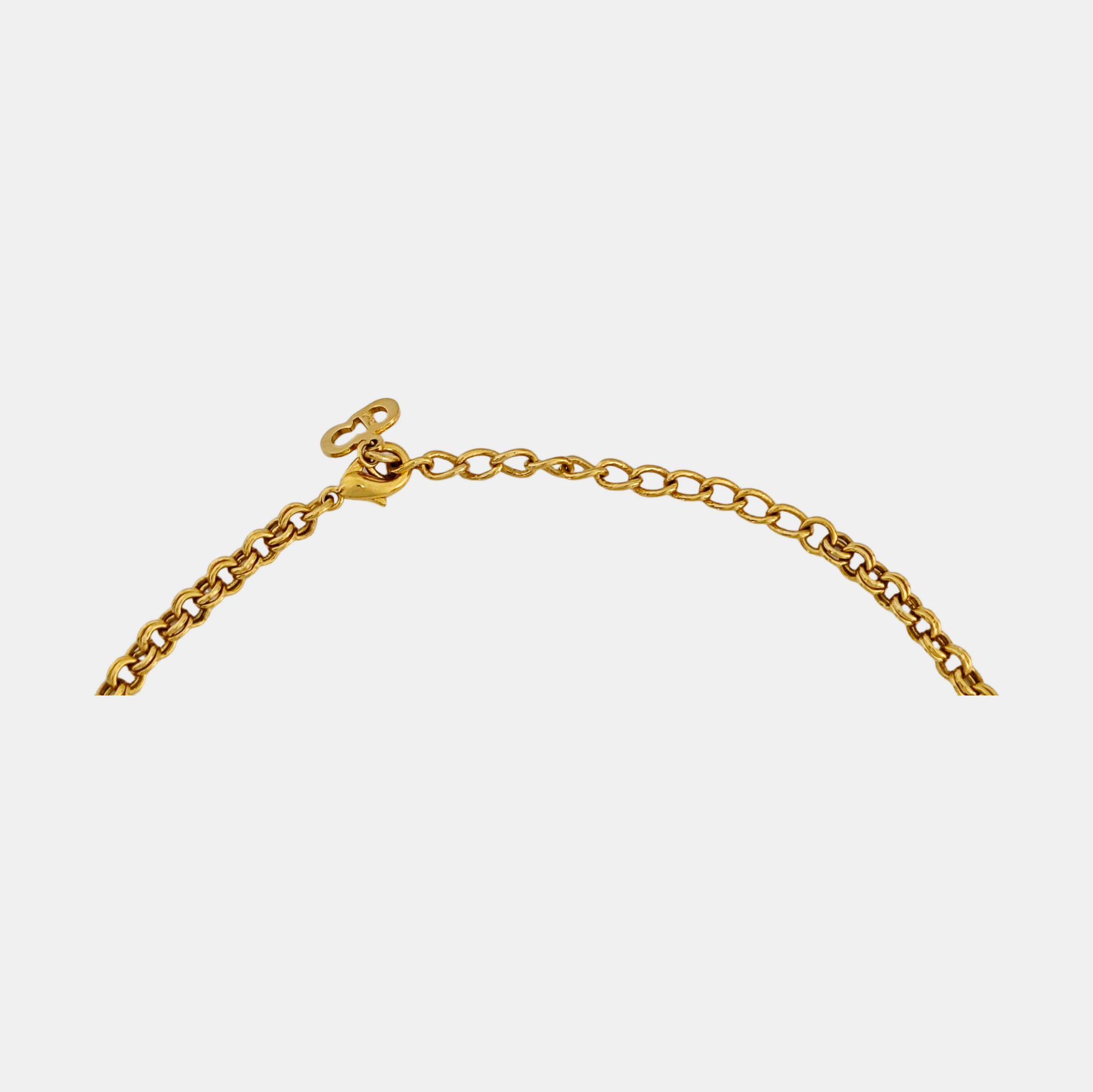 Petit CD Metal Gold Necklace