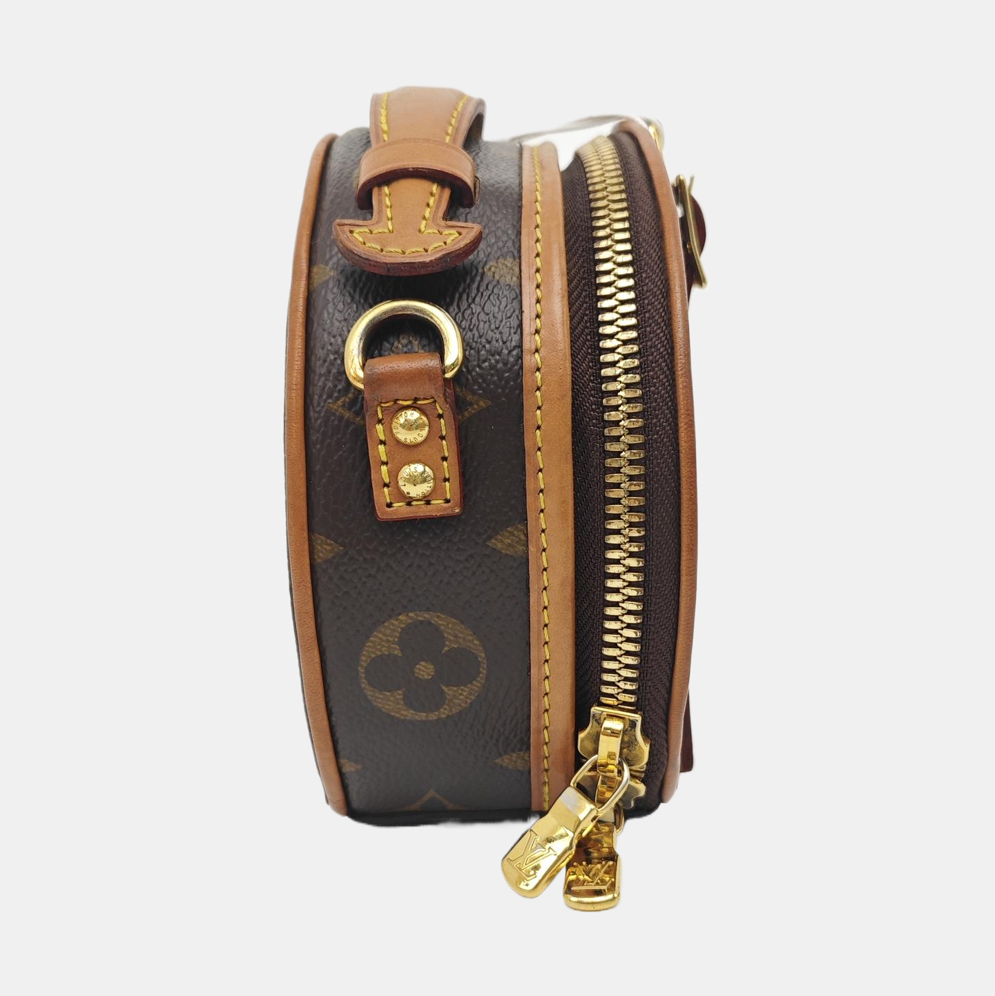 BOITE CHAPEAU Mini Monogram Coated Canvas Brown