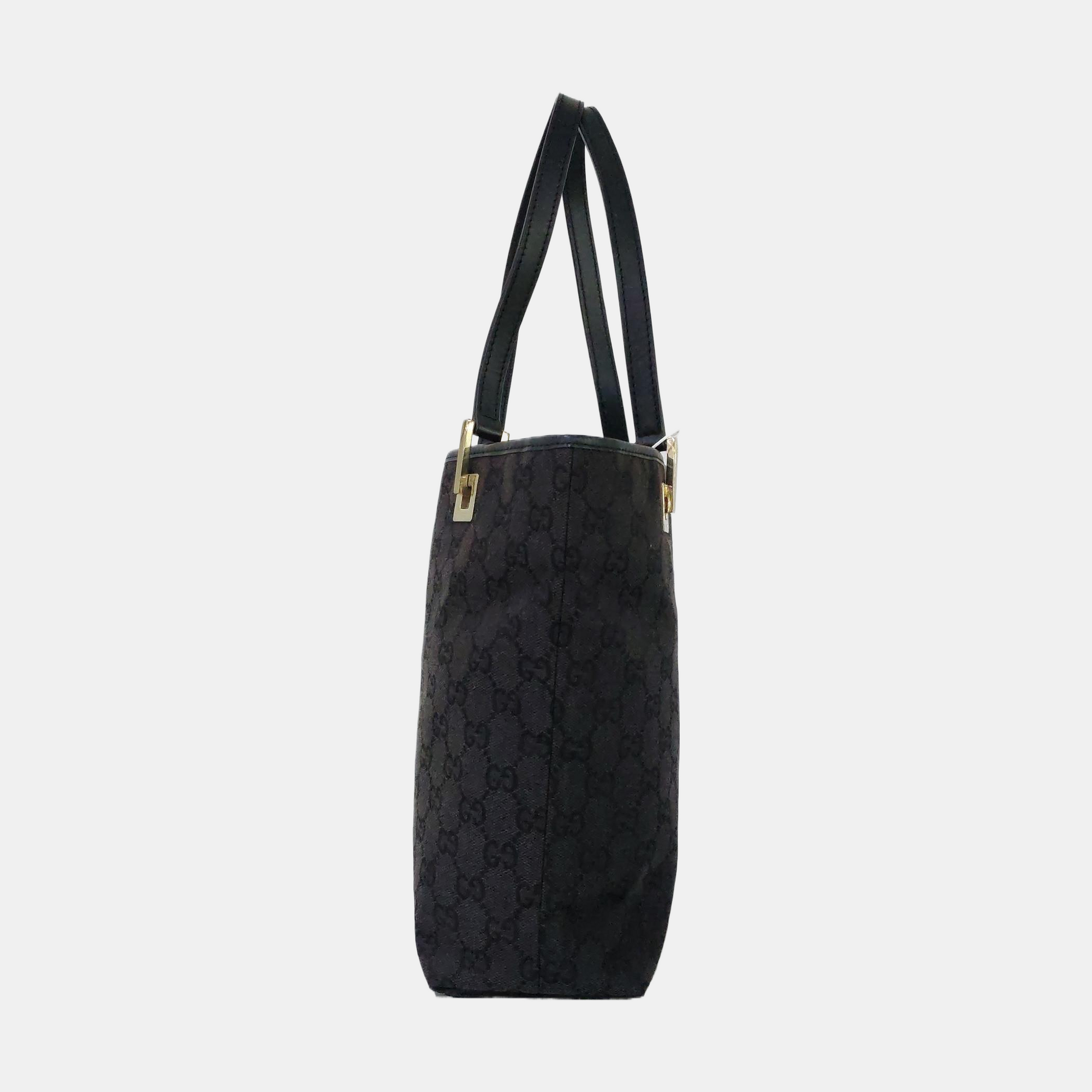 Monogram Canvas Tote Bag Black