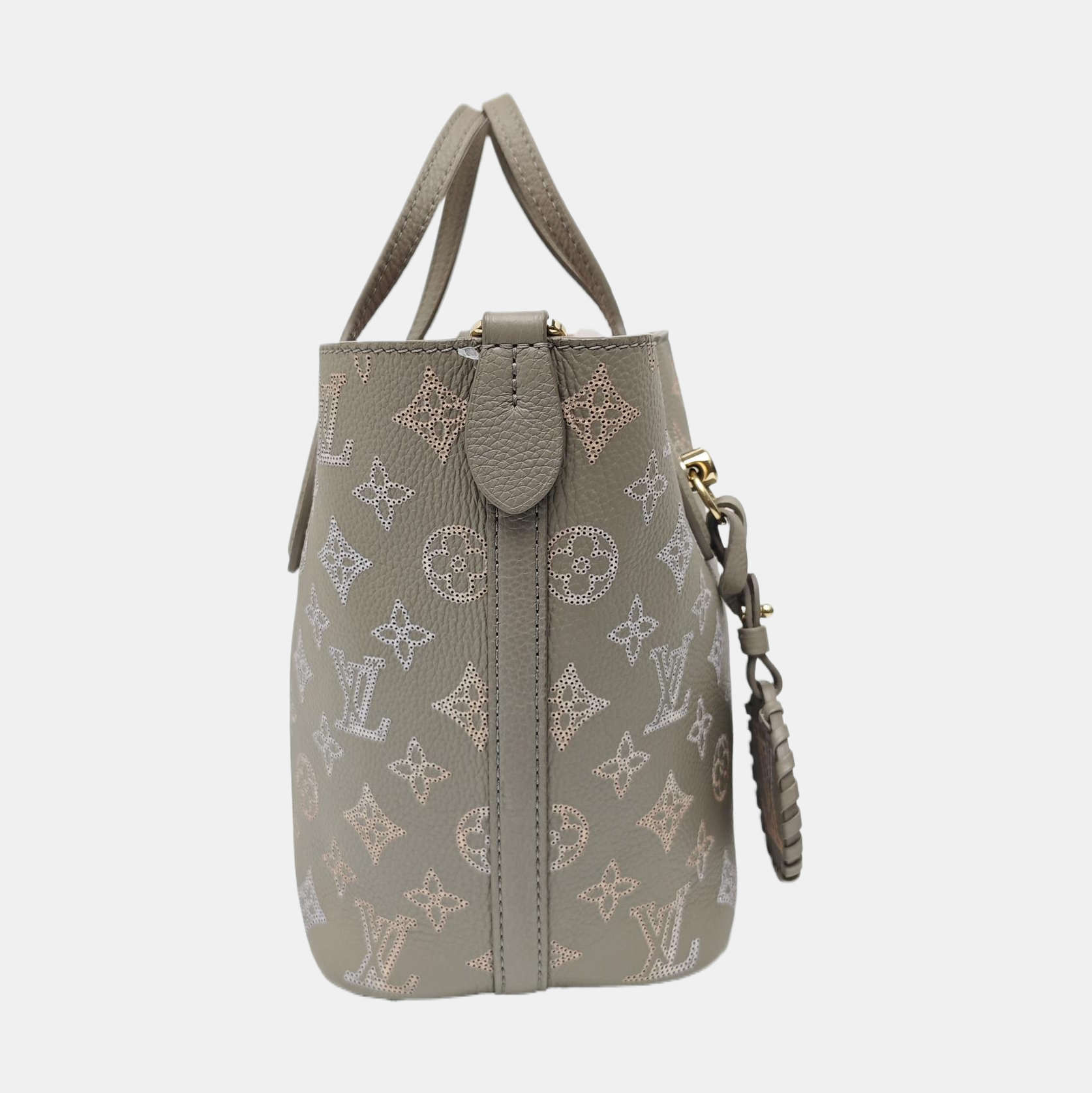 BLOSSOM PM Monogram Calfskin Gray