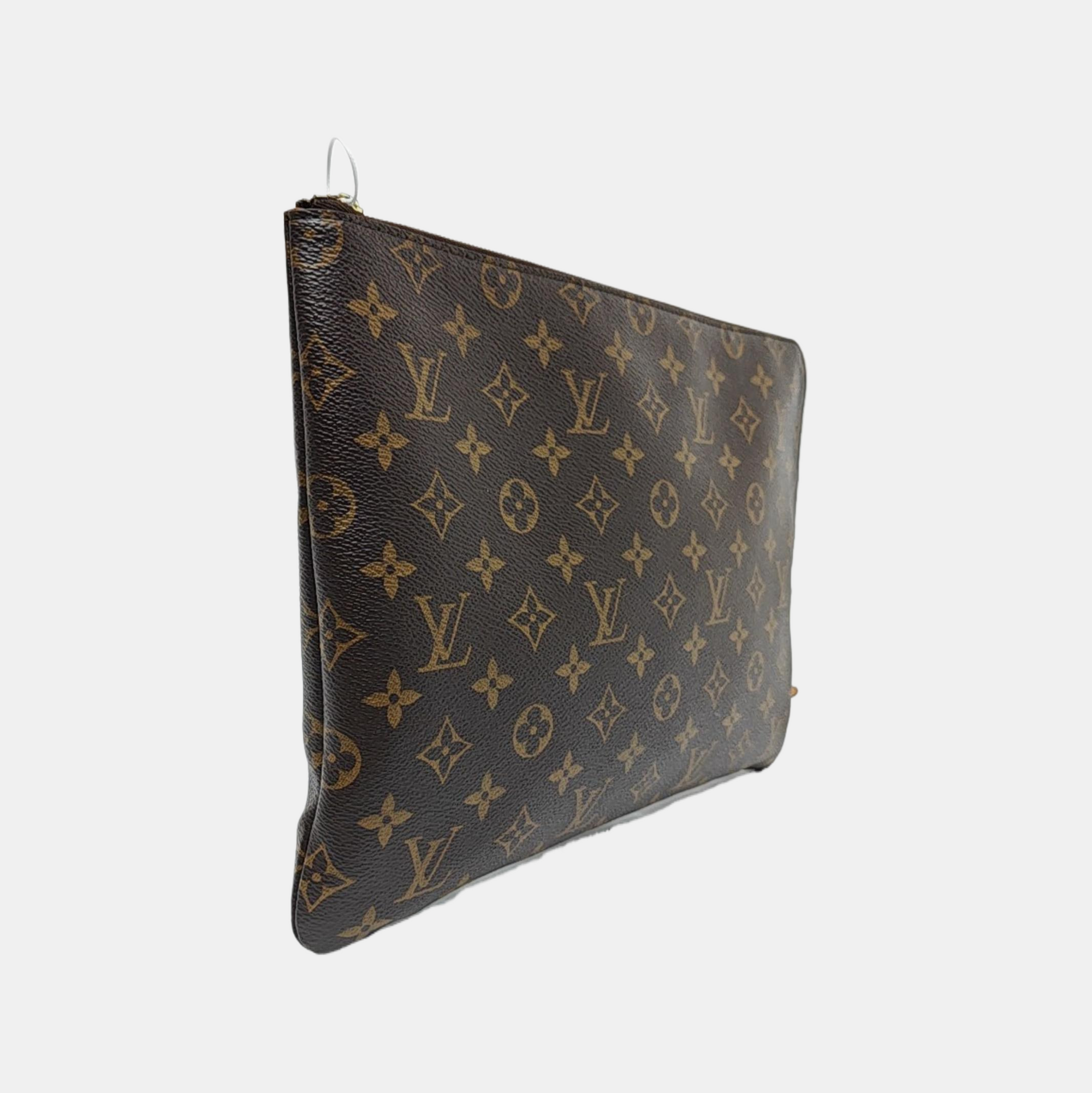 Etui Voyage MM Monogram Coated Canvas Brown