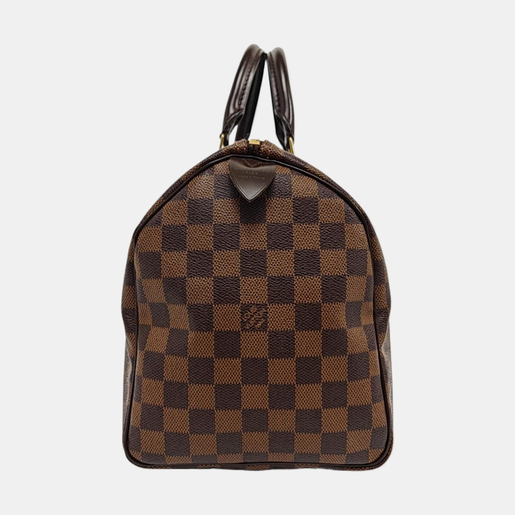 Authenticated pre-owned  SPEEDY 30 Damier Ebene Coated Canvas Brown - Top Handle Bag at Looply
