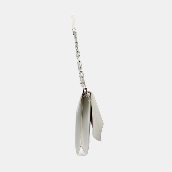 Patent Leather Shoulder Bag White