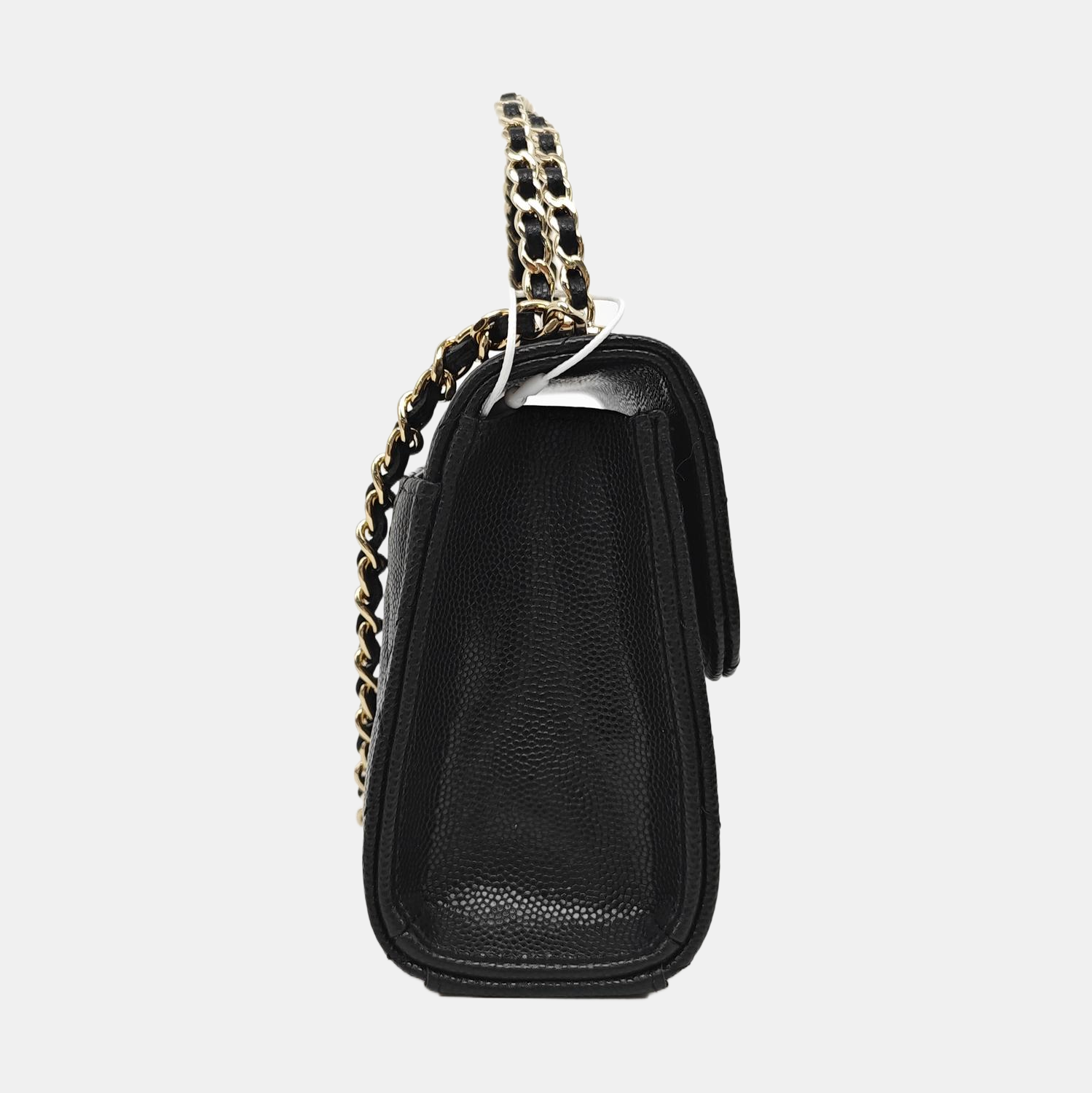25S Quilted Grained Calfskin Black
