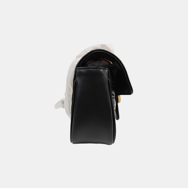 GG Marmont Small Quilted Calfskin Black