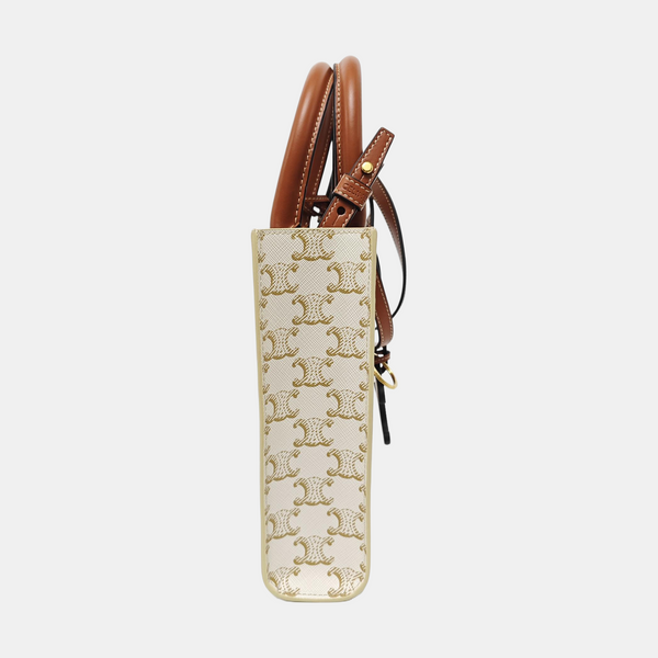 CABAS CELINE Mini Coated Canvas White