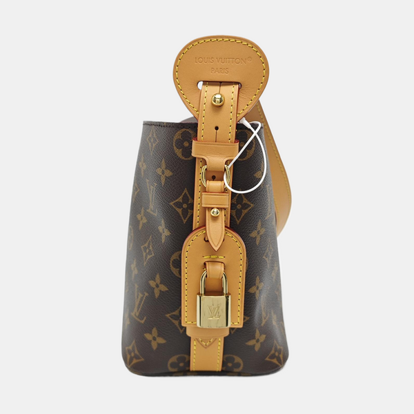 ALL IN BB Monogram Coated Canvas Brown