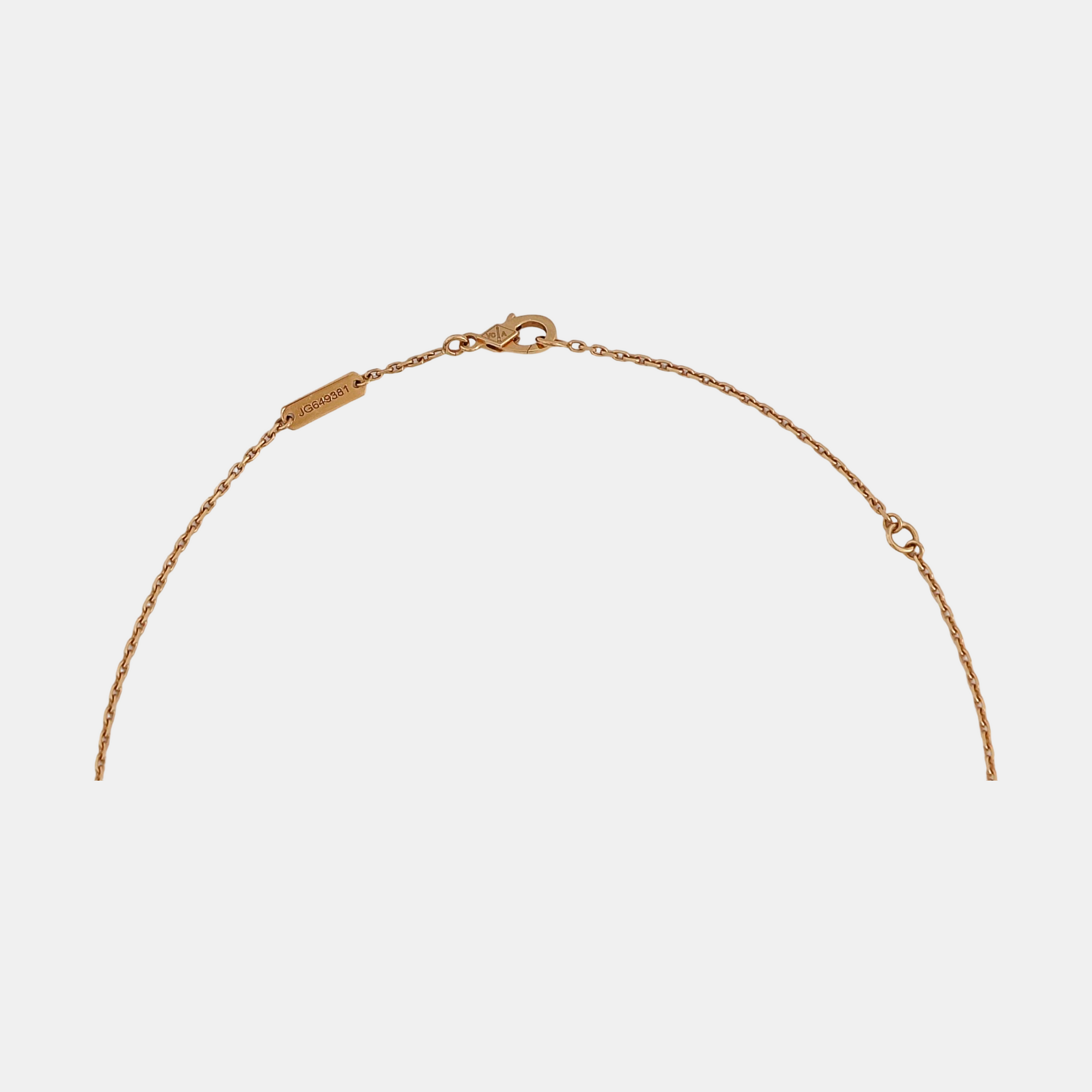 Vintage Alhambra 18k Rose Gold Necklace