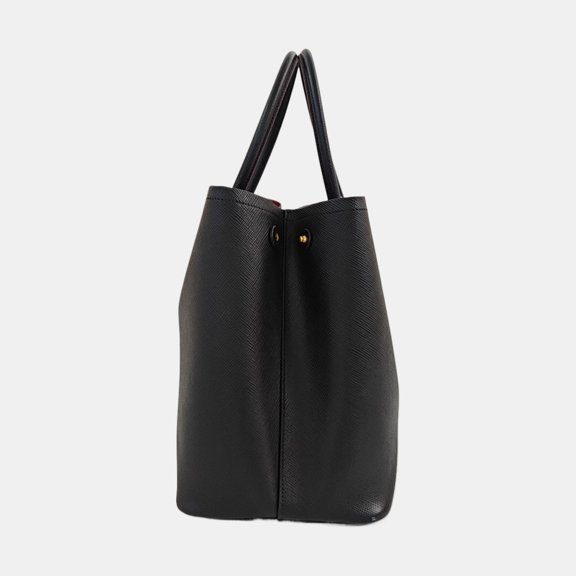 Double Saffiano Calfskin Black