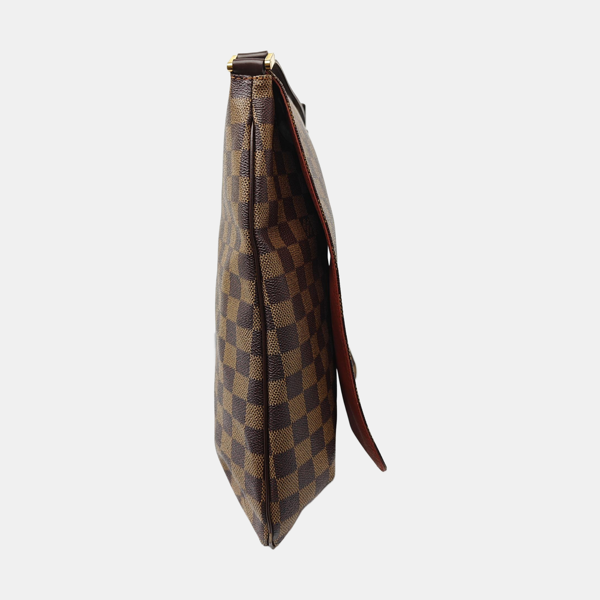 MUSETTE TANGO Damier Ebene Coated Canvas Brown