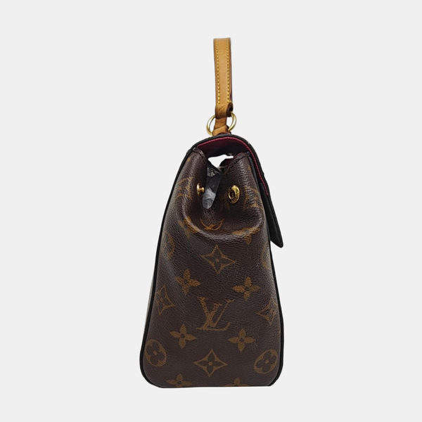 CLUNY PM Monogram Coated Canvas Brown