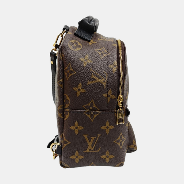 PALM SPRINGS Mini Monogram Coated Canvas Brown