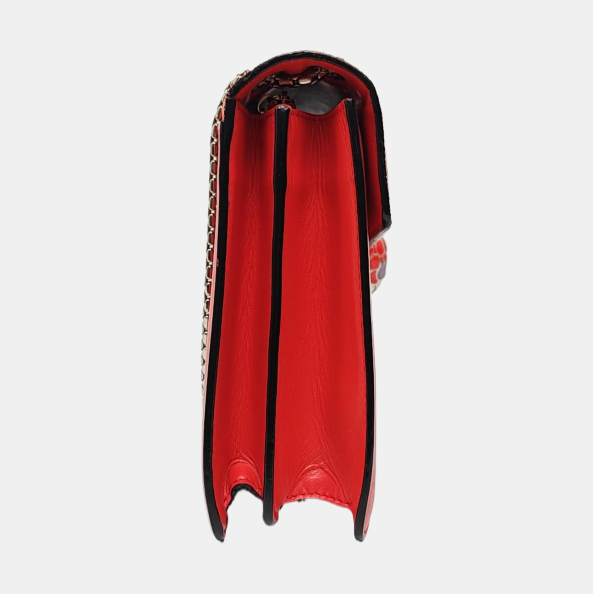 SERPENTI FOREVER Medium Calfskin Red