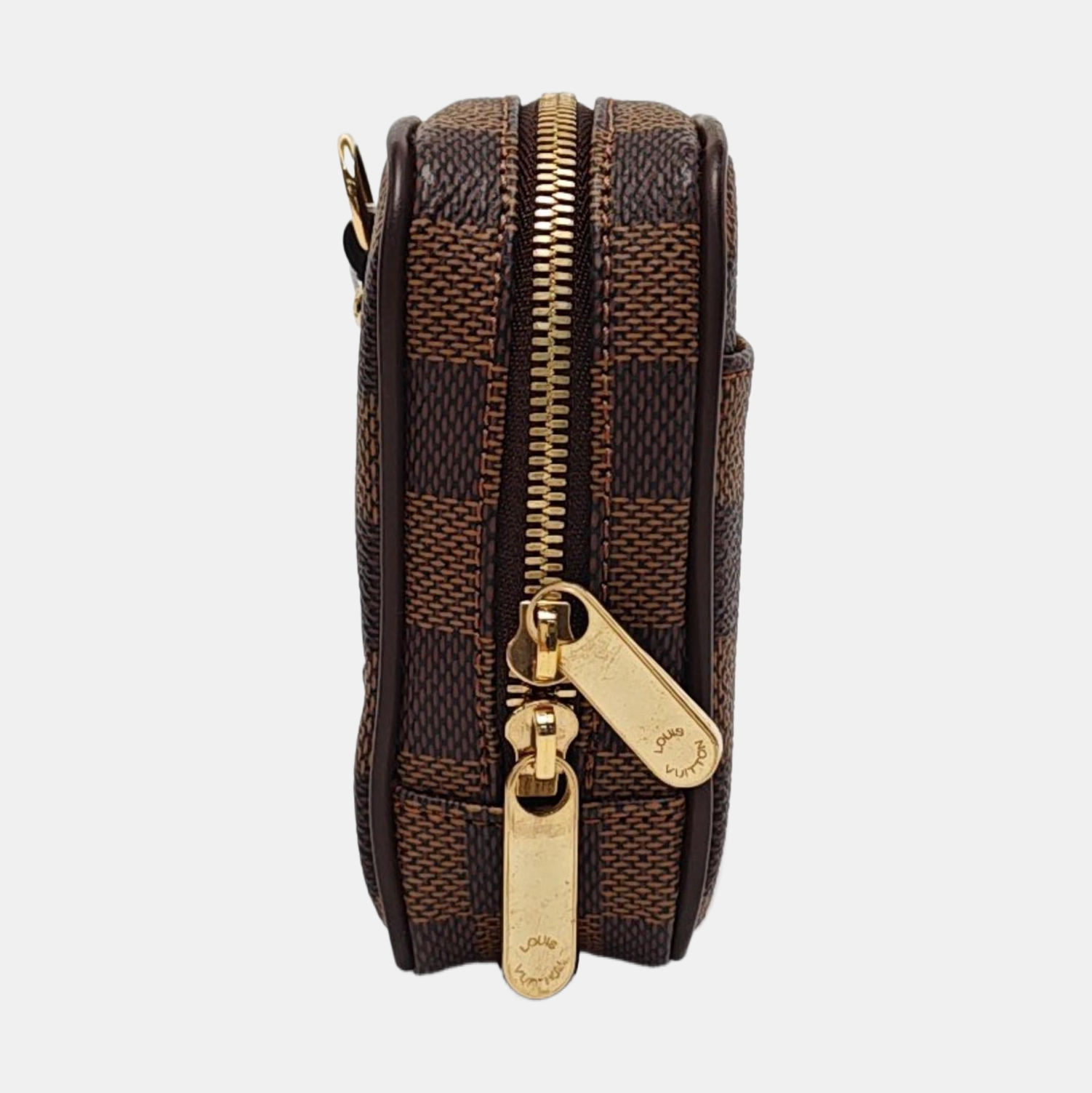 OKAPI Damier Ebene Coated Canvas Brown