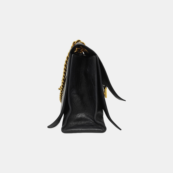 Crush Medium Calfskin Black