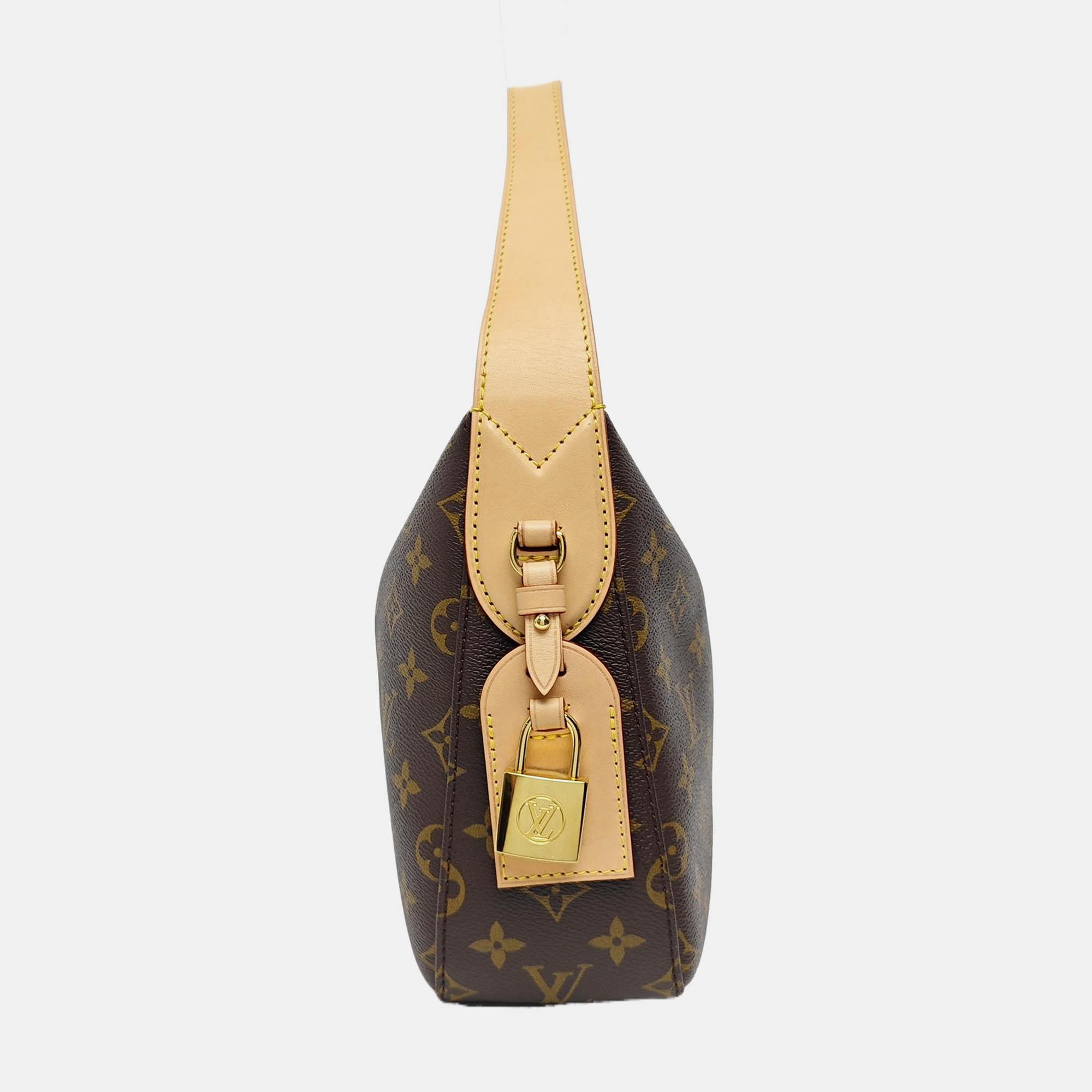 Monogram Coated Canvas Shoulder Bag Brown