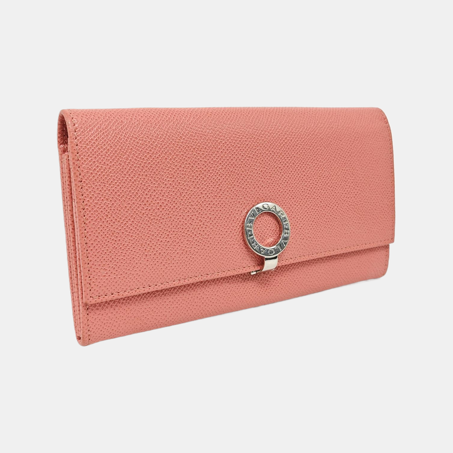 BVLGARI Calfskin Pink Wallet