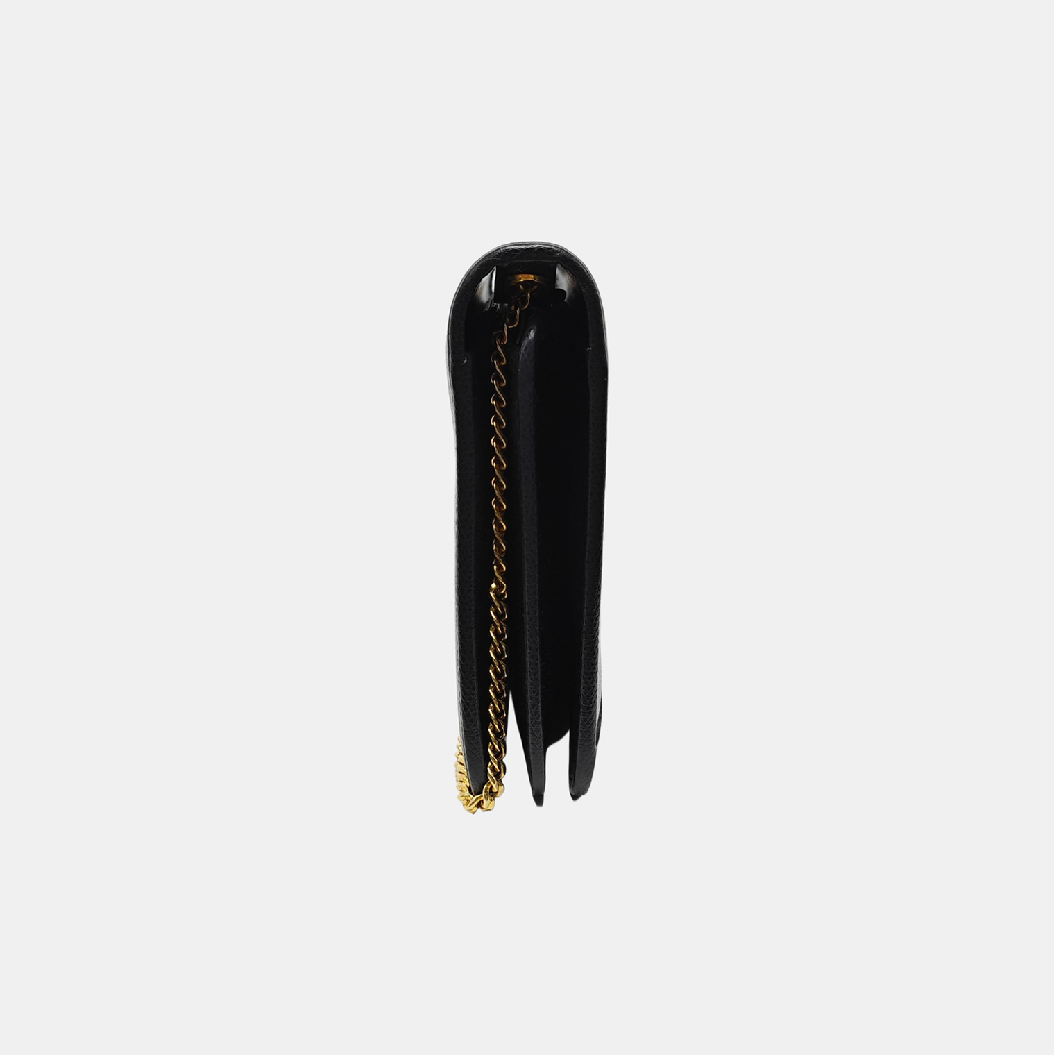 Calfskin Shoulder Bag Black